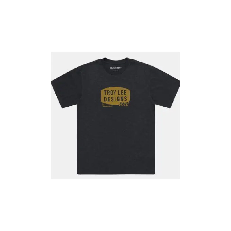 Troy Lee Designs Stamp tričko s krátkym rukávom Black Heather vel. M 63363856