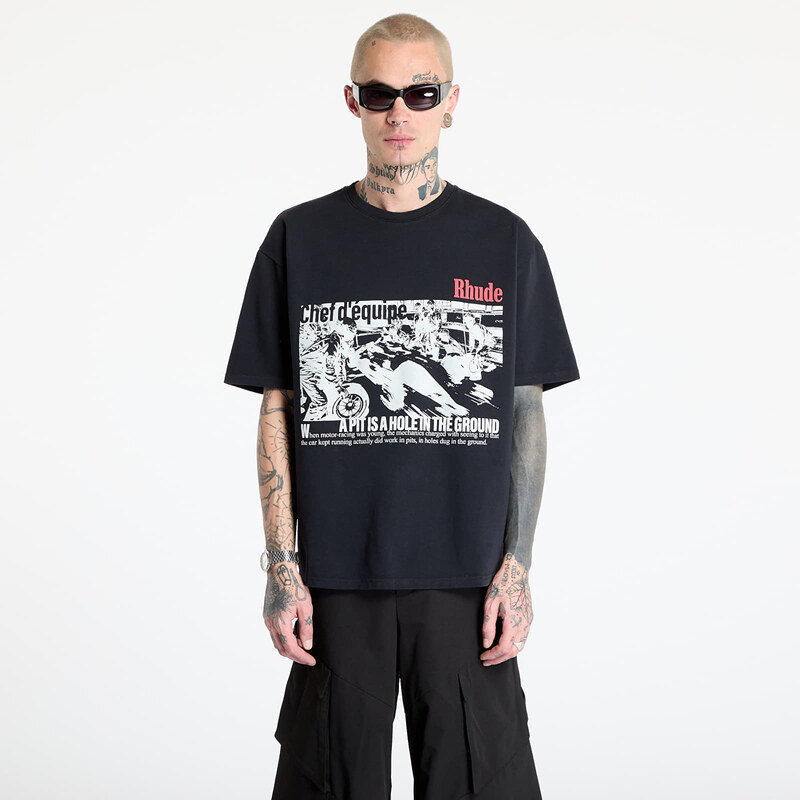 Tričko Rhude Champions Du Monde Tee Vintage Black S 63372632