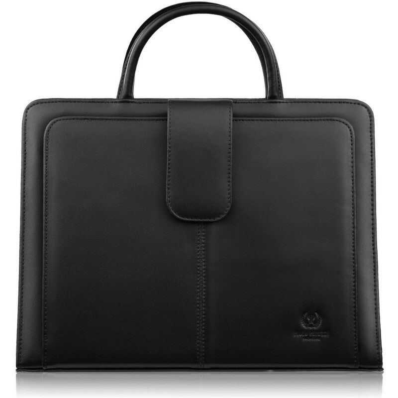 PAOLO PERUZZI Dámska kožená aktovka BERGAMO | čierna 168BY-HBL 63369070