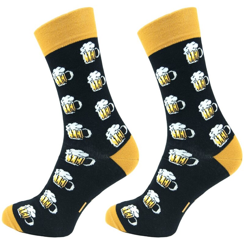 Farebné pánske ponožky Pivko 63374009