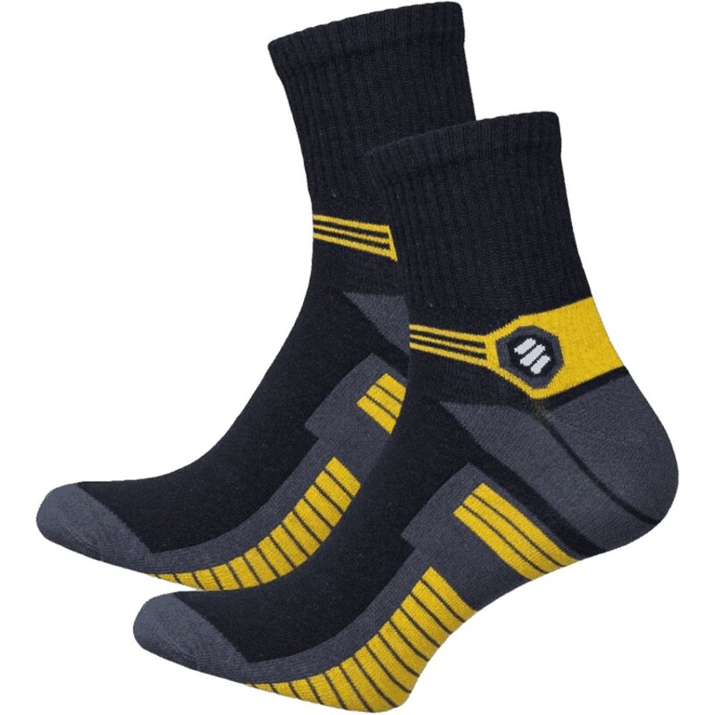 Čierno-žlté pánske ponožky Active 65450781