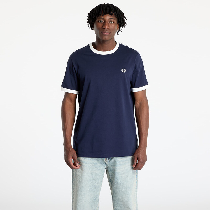 Tričko FRED PERRY Taped Ringer T-Shirt Carbon Blue XL 63372529