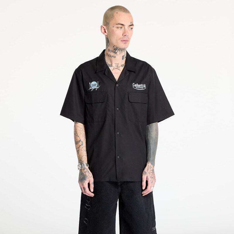 Košeľa Carhartt WIP Short Sleeve Deli Shirt UNISEX Black/ Bluebird S 63365259