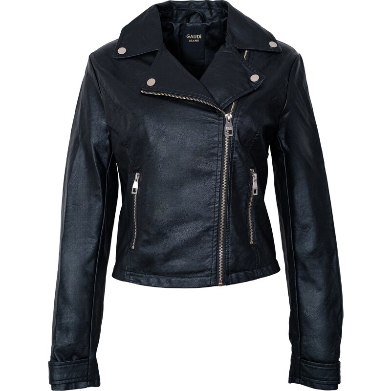 GAUDI Black kožená bunda 63372678