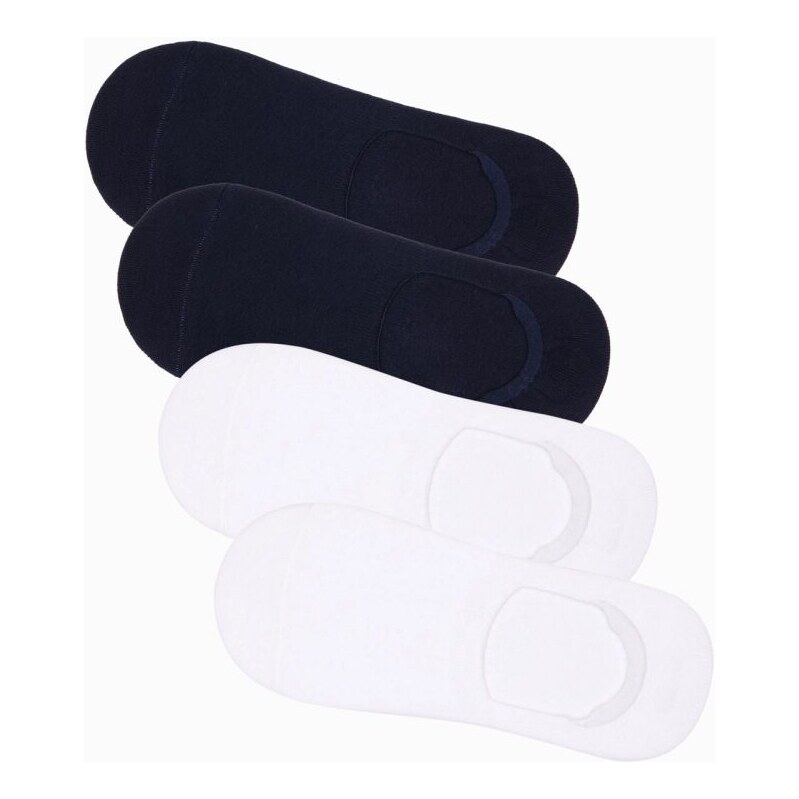 Ombre Clothing Pánske ponožky - modré/biele om-soss-0104 63373814