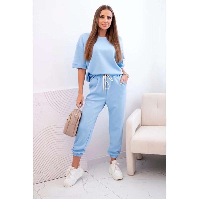 MladaModa Viskózová tepláková súprava s krátkym rukávom model 7396 65082711