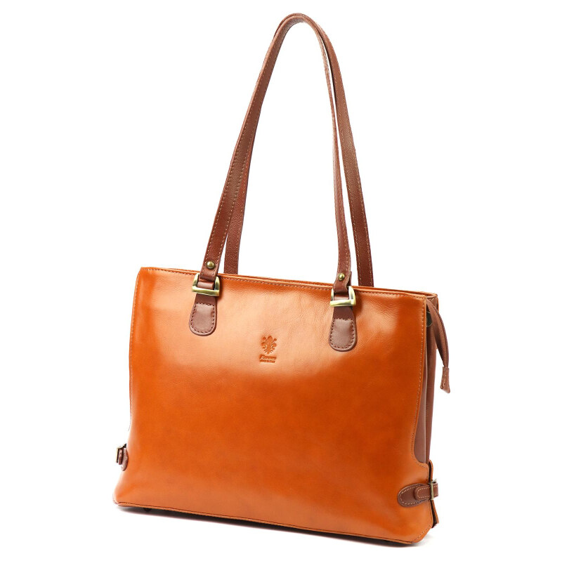 Kožená kabelka Florence camel hnedá KZ34635 63375219