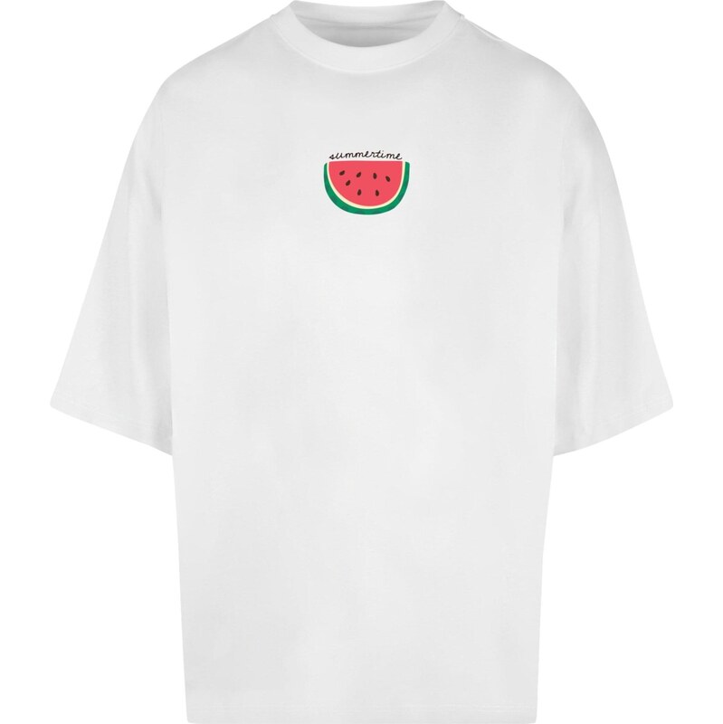 Merchcode Tričko Summer - Summertime zelená / červená / biela 65642600