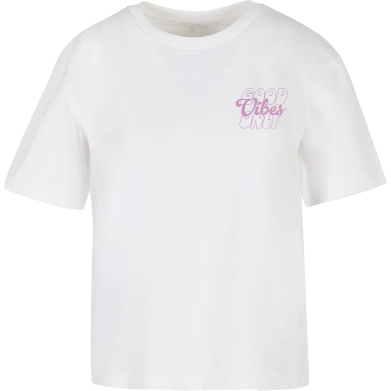 Miss Tee Tričko Good Vibes eozín / biela 65874453