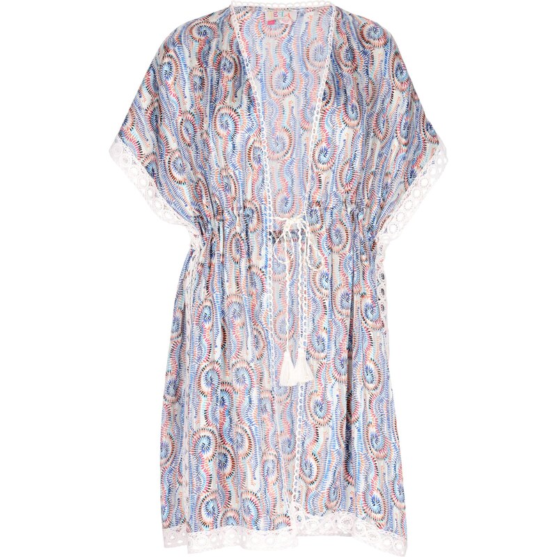 IZIA Kimono azúrová / svetlomodrá / čierna / biela 64391454