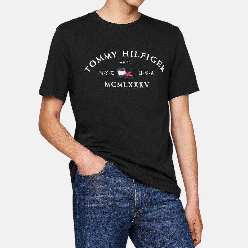 Pánské černé triko Tommy Hilfiger 56194 63387900