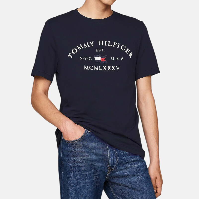 Pánské modré triko Tommy Hilfiger 56196 63387902