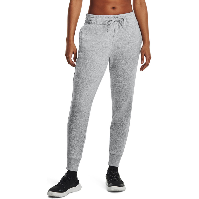 Kalhoty Under Armour Rival Fleece Jogger Mod Gray Light Heather/ White 63393008