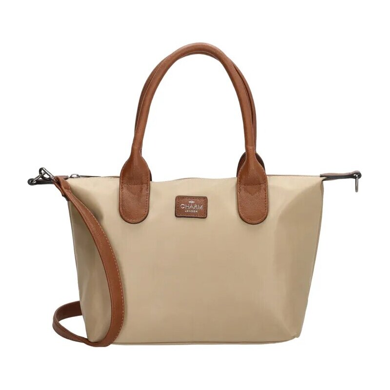 Charm London Hnedá nepremokavá kabelka na rameno „Feminity“ 63395099