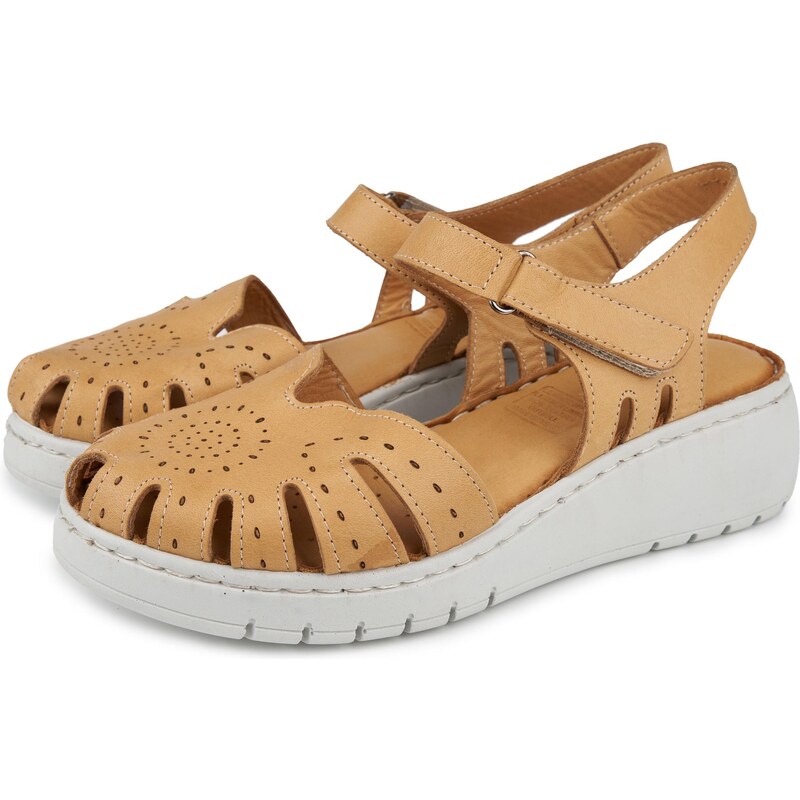 Vlnka Dámske kožené sandále Heda hnedá veľkosti obuvi - dospelí 36 65797226