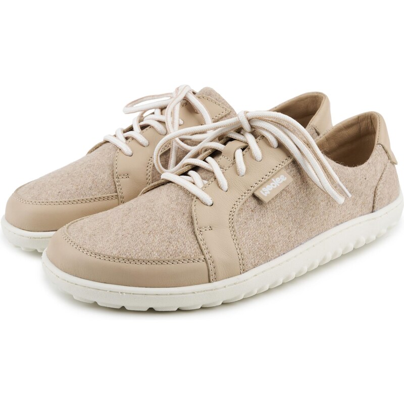 Vlnka Dámske barefoot vlnené tenisky Teo béžová veľkosti obuvi - 65798910