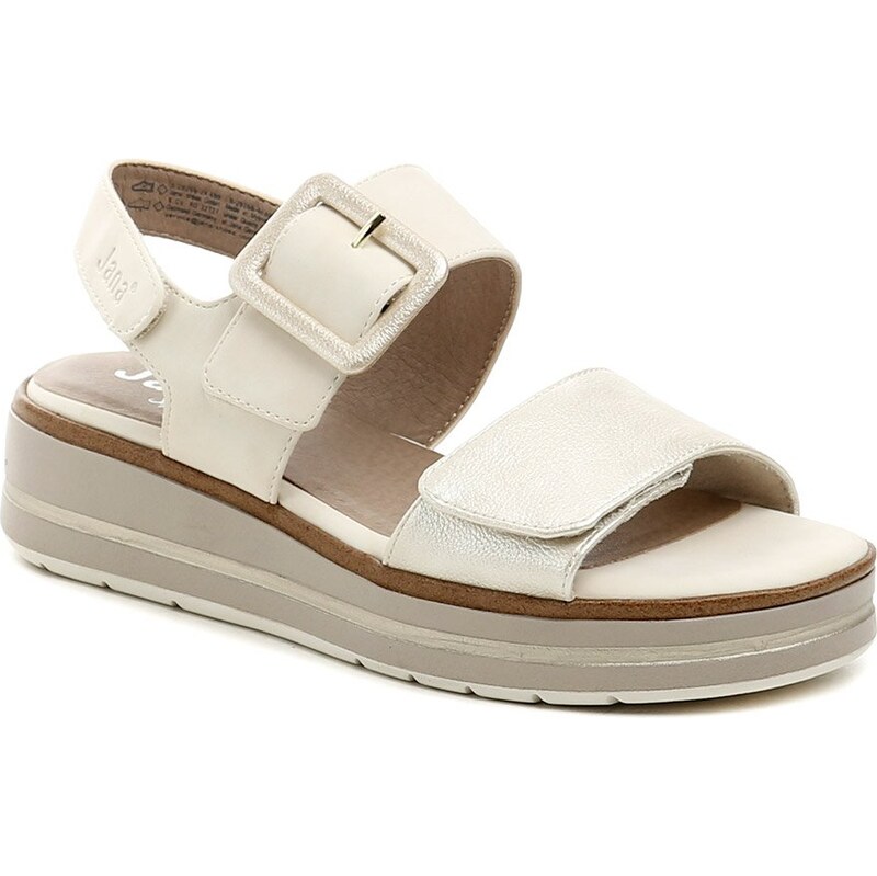 Jana 8-28266-44 béžovo zlaté dámske sandále 63395369