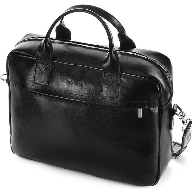 Brødrene Kožená taška na notebook | čierna 9010-BLACK 63395432