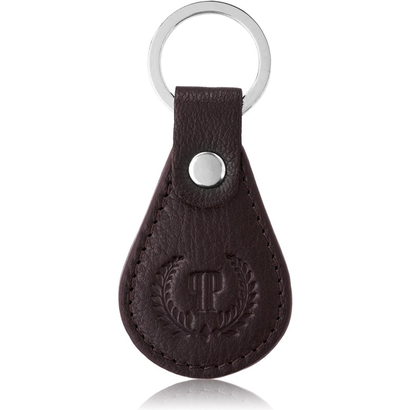 PAOLO PERUZZI Kožená kľúčenka T-85-BR | hnedá T-85-BR 63395606