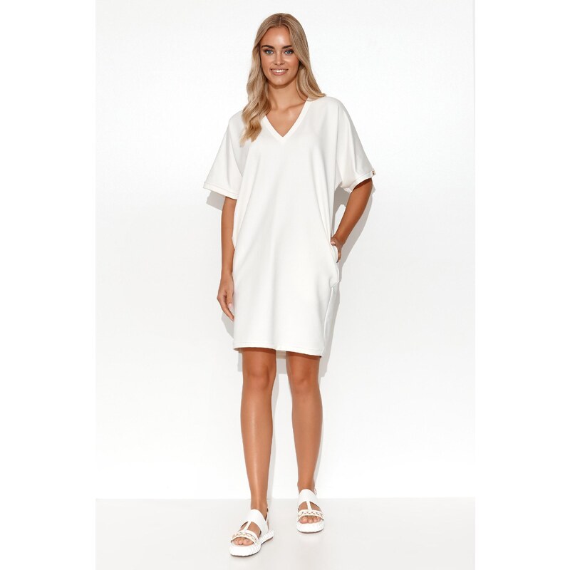 Makadamia Kimono šaty M778 | smotanová M778 63395642