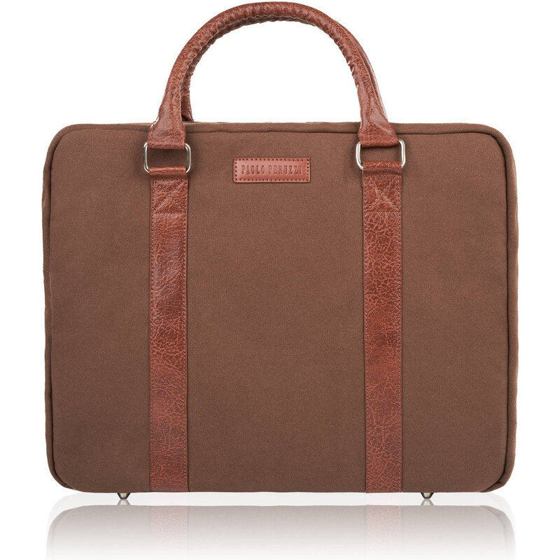 Paolo Peruzzi Pánska taška na notebook E-14-BR | hnedá E-14-BR 63395861