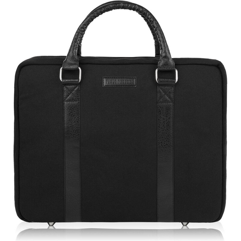 Paolo Peruzzi Pánska taška na notebook E-14-BL | čierna E-14-BL 63395862