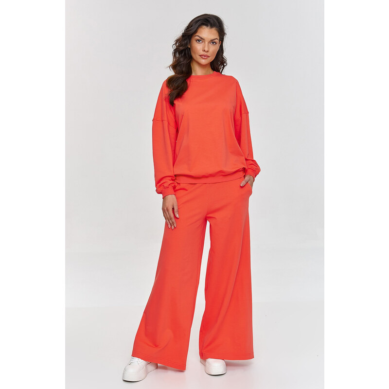 Makadamia Dámska súprava so širokými nohavicami M863 | koralová M863 63395953
