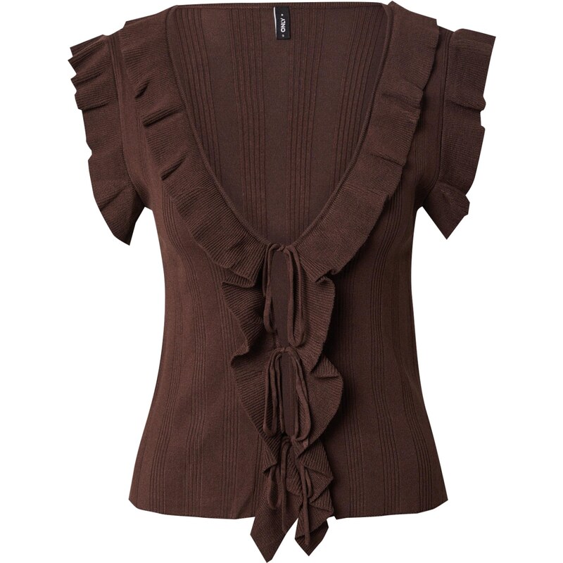 ONLY Kardigán ONLNelly čokoládová 64283518