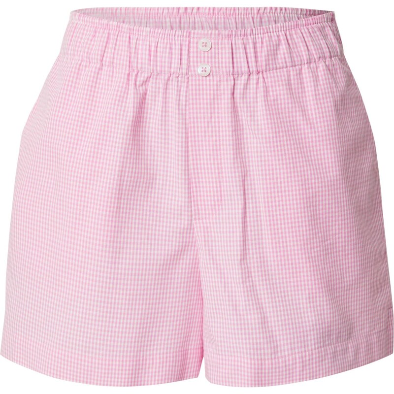 ONLY Nohavice ONLFILUCCA ružová / biela 64283523