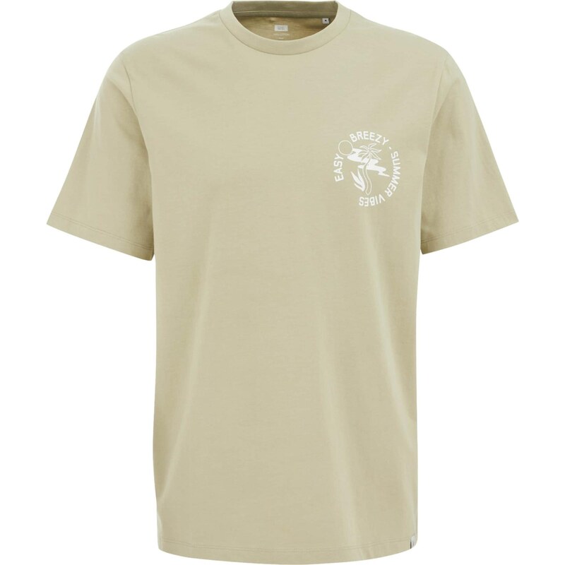 WE Fashion Tričko pastelovo zelená / biela 63400956