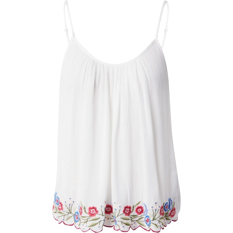 YAS Top YASBELLA nebesky modrá / zelená / pastelovo červená / biela 65772720