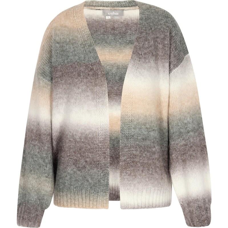 Usha Kardigán béžová / sivá / tmavosivá 63400396