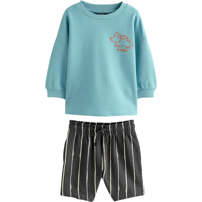 Next Set modrozelená / hnedá melírovaná 63164143