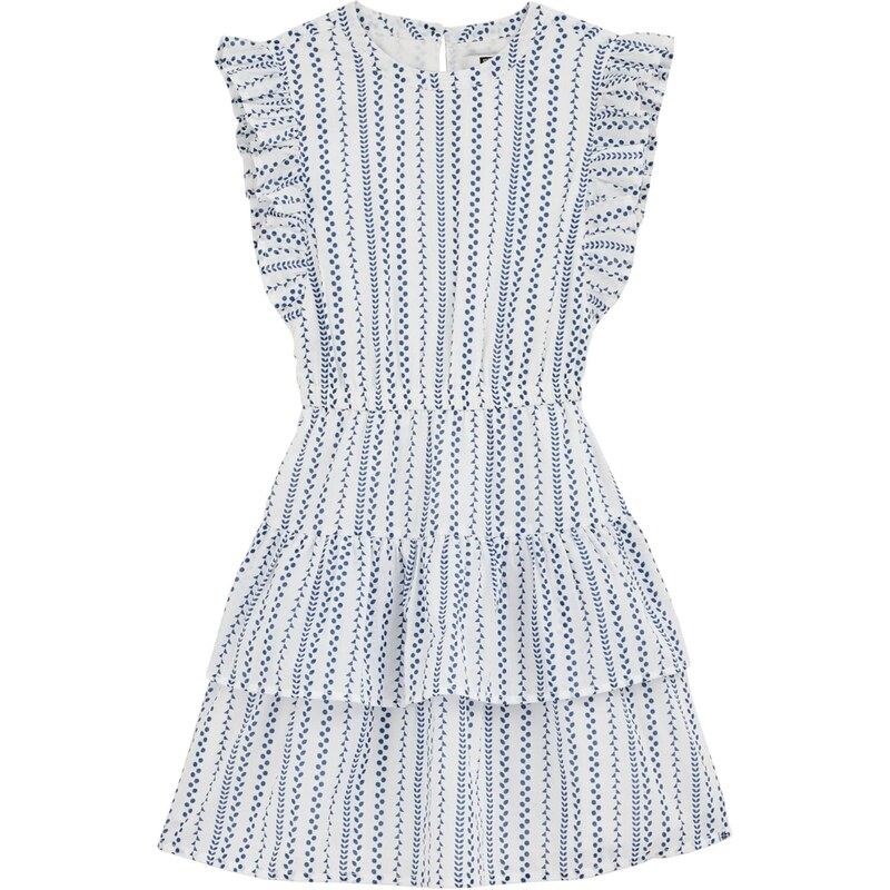 WE Fashion Šaty tmavomodrá / šedobiela 63694591