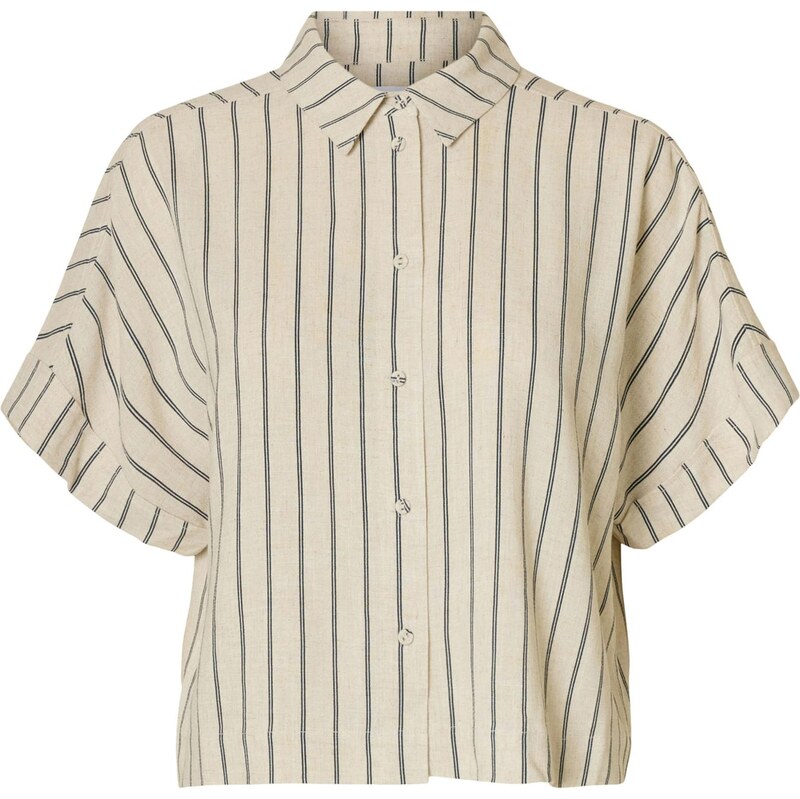 SELECTED Blúzka SLFViva nebielená / čierna 63556450