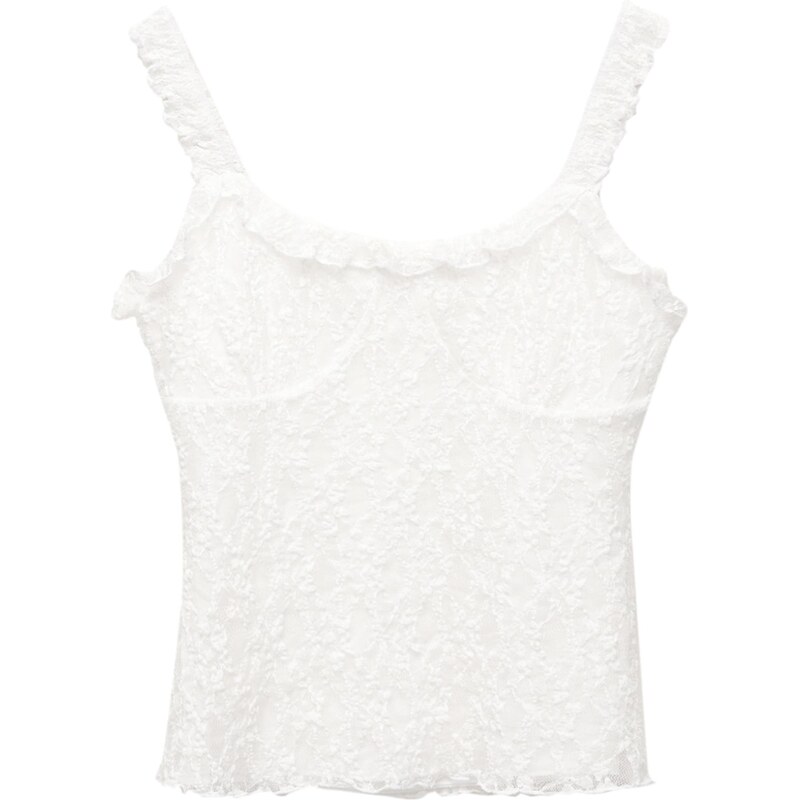 Pull&Bear Top biela 64500821