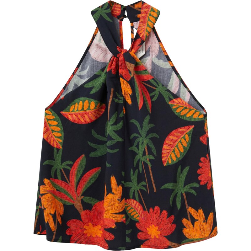 Compania Fantastica Top námornícka modrá / tmavozelená / oranžová / 64168805