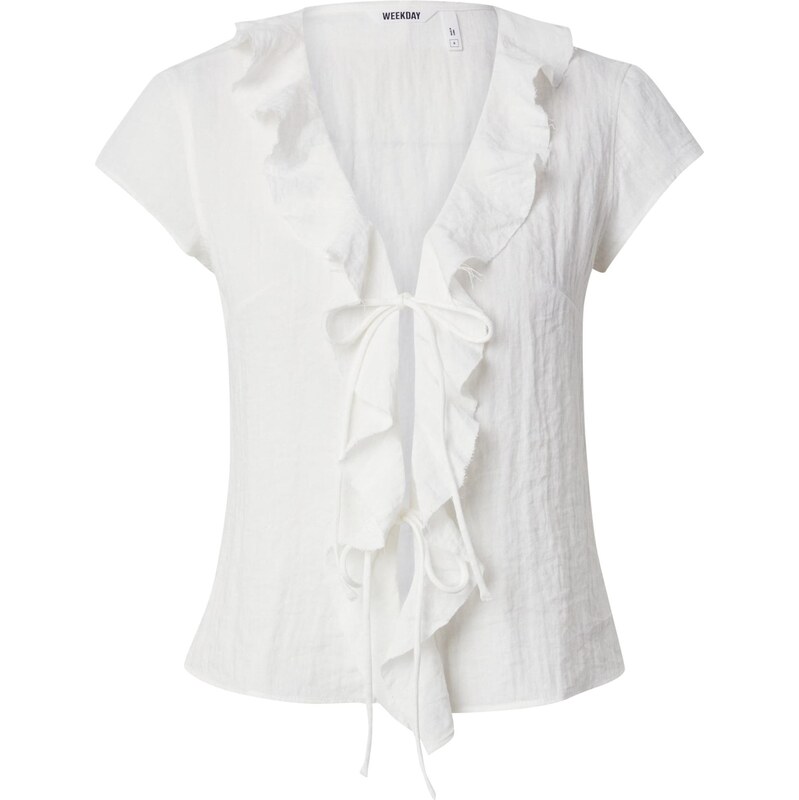 WEEKDAY Blúzka Liv biela 66025901
