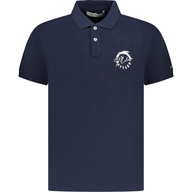Modré pánske polo tričko Trussardi 64709098