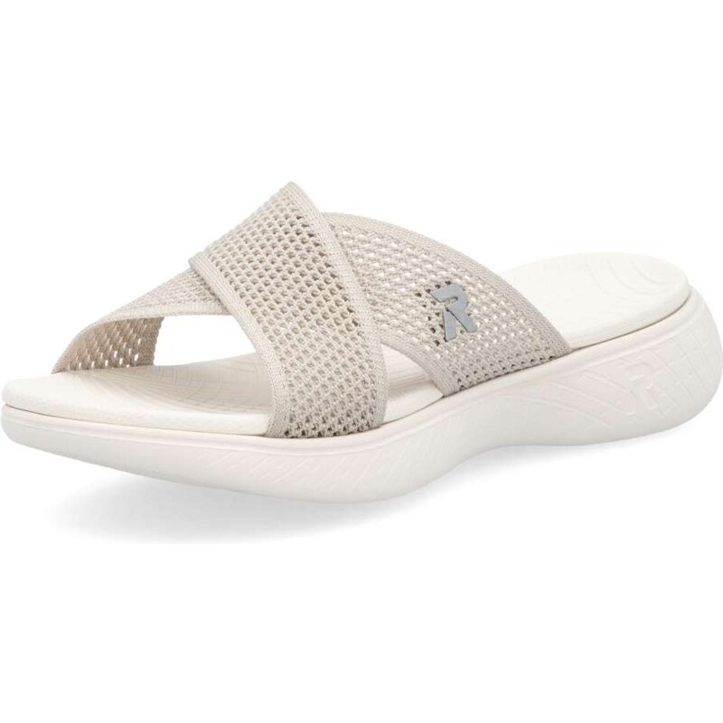 Dámske šľapky RIEKER V2105-60 béžová S5 63404816