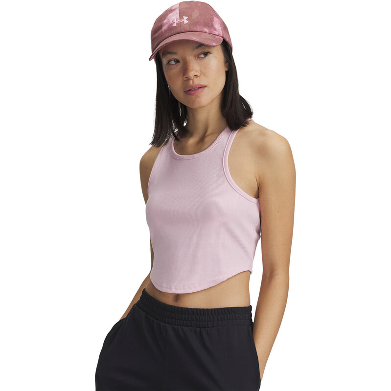 Under Armour Rival Rib Tank Prime Pink/ White XL 63408464
