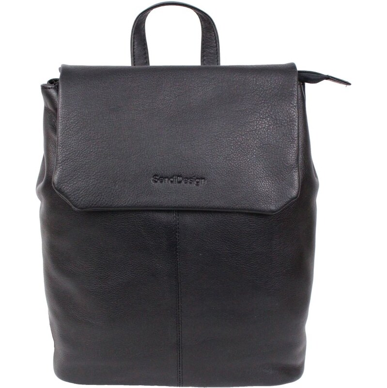 Sendi Design Kožený batoh UNISEX DORIAN čierny 62334913