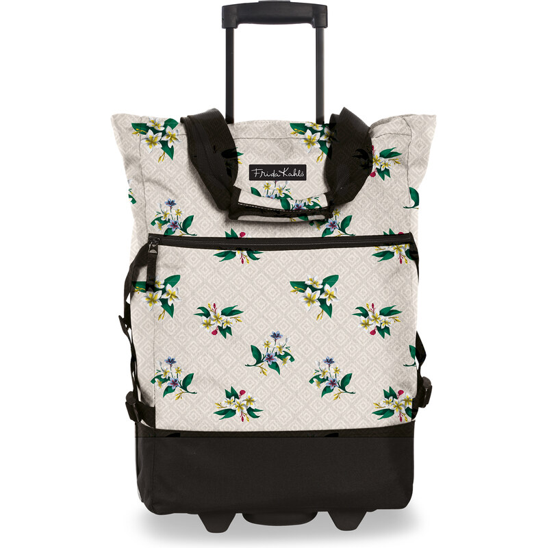 Fabrizio nákupná taška na kolieskach Frida Kahlo - béžová 36l 63409947