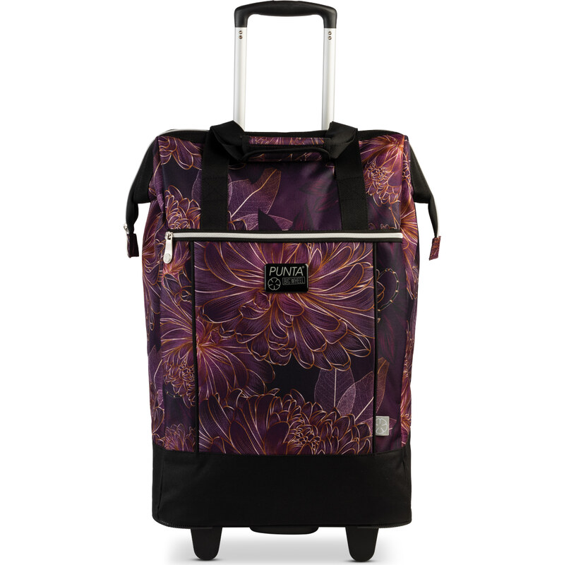 PUNTA Nákupná taška na kolieskach Big Wheel - fialová 63410084