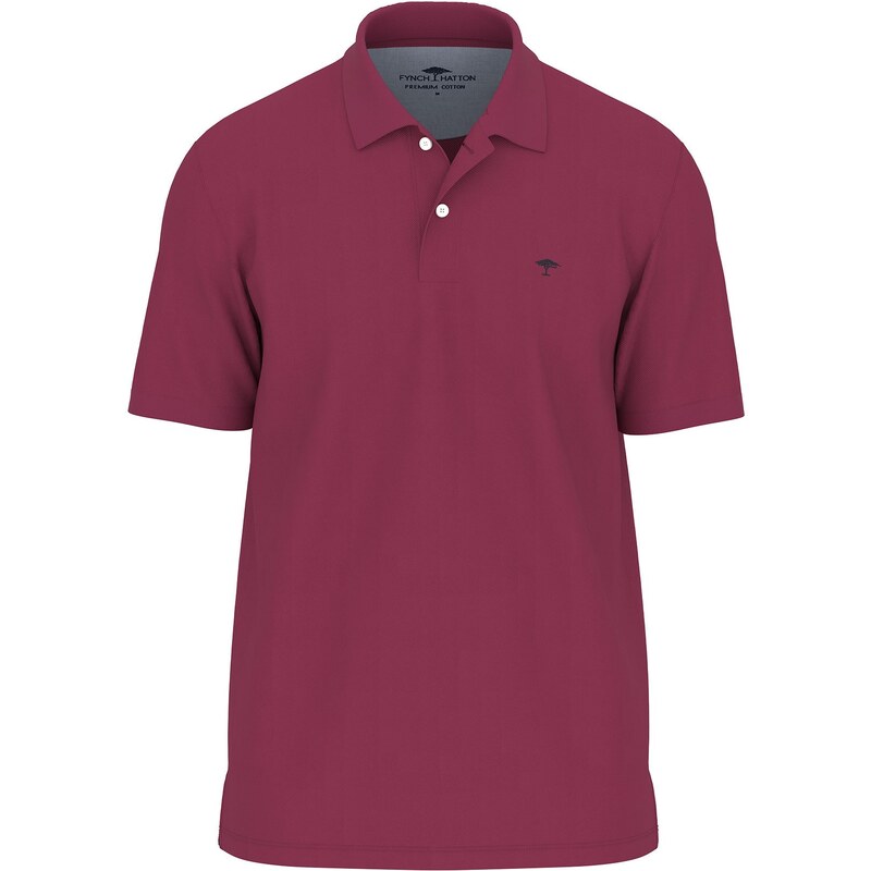 Pánska bordová premium cotton polokošeľa FYNCH-HATTON 63411811