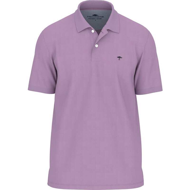 Pánska fialková premium cotton polokošeľa FYNCH-HATTON 63411812