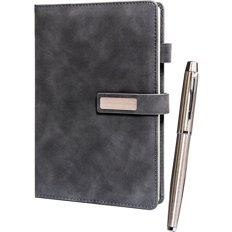 Peterson Darčeková sada – tmavosivý zápisník A5 s magnetickým 63412926
