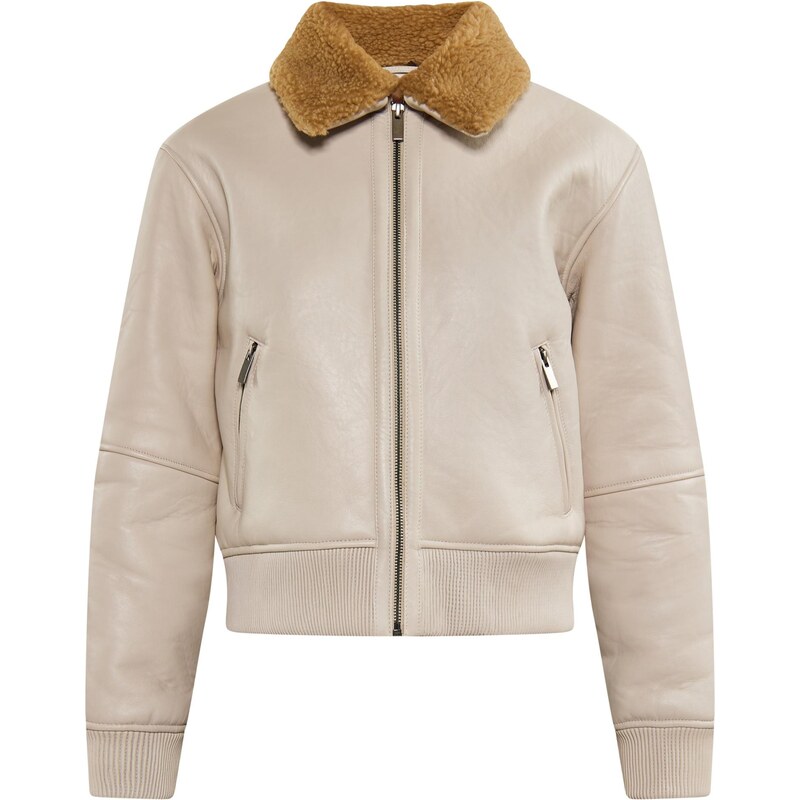 DreiMaster Vintage Prechodná bunda slonová kosť / hnedá 65623565