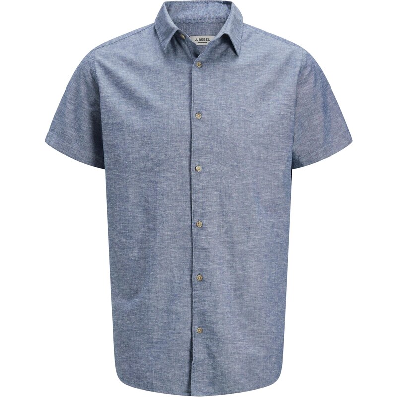 JJ Rebel Košeľa modrá melírovaná 63416981