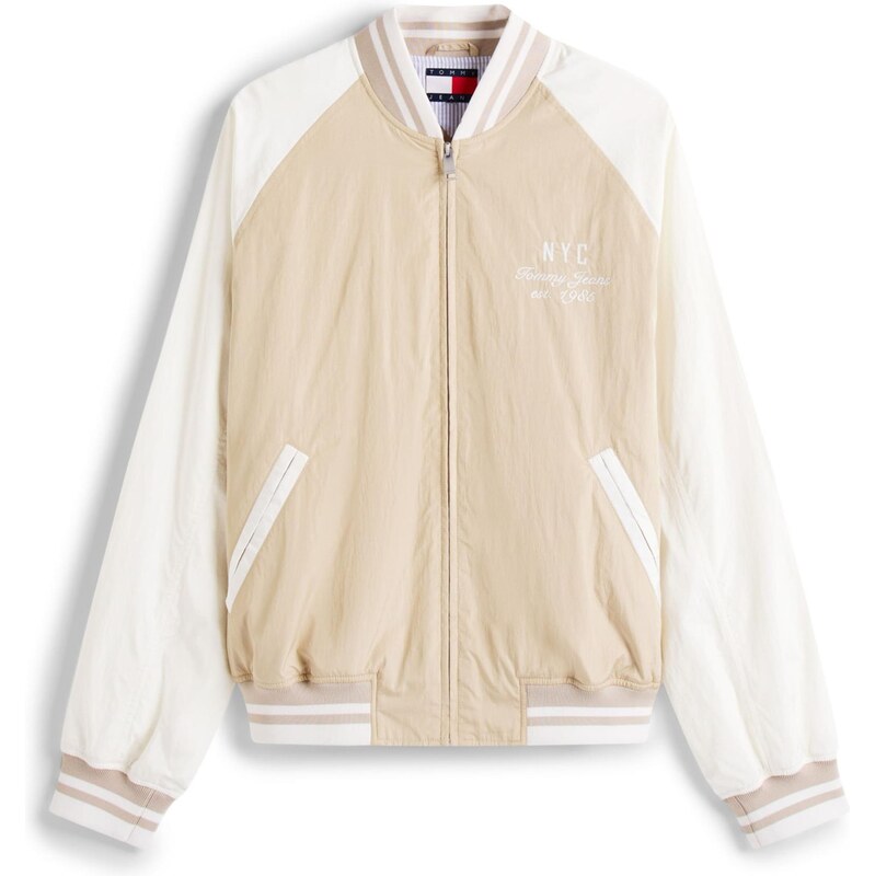 Tommy Jeans Prechodná bunda kaki / čierna / šedobiela 63417154